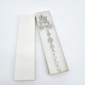 Women's Cubic Zirconia Bracelet and Earrings Set